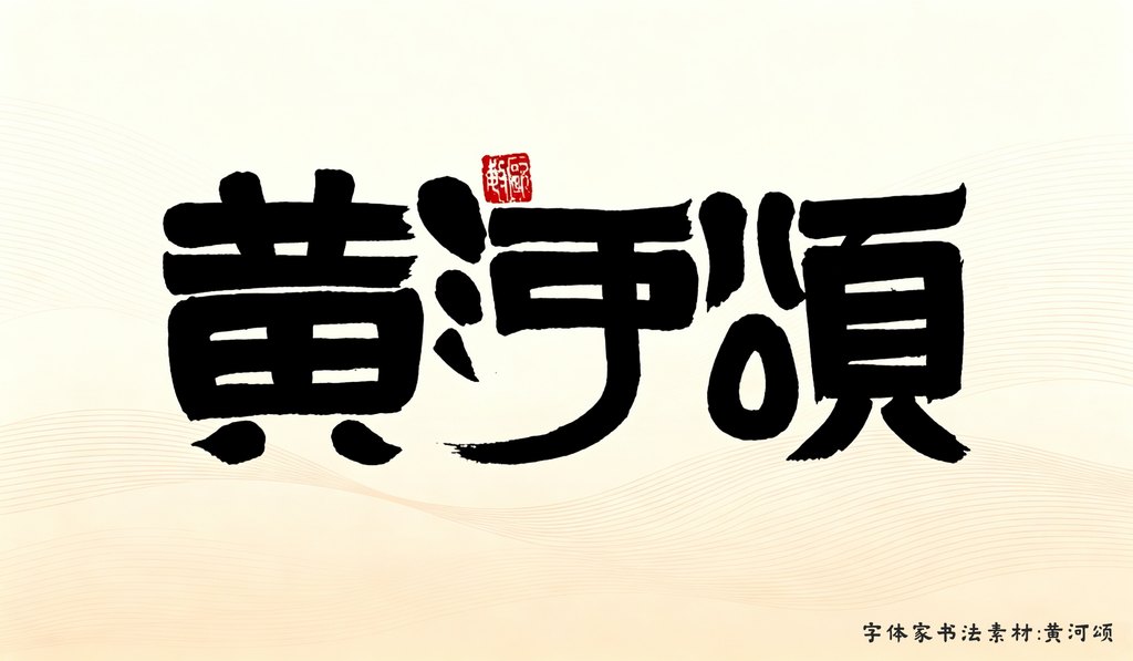 字体家AI神笔造字，黄河颂手稿秒变可商用字库