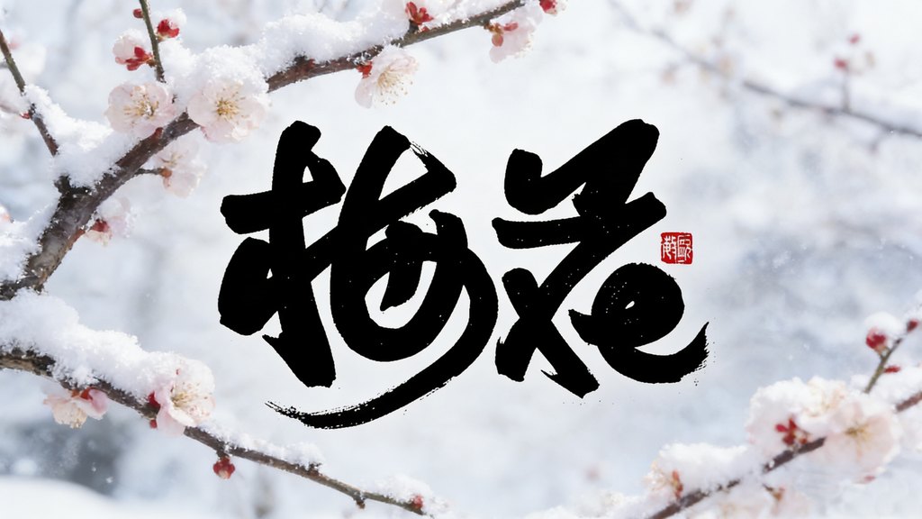 字体家书法素材“梅花” 封面