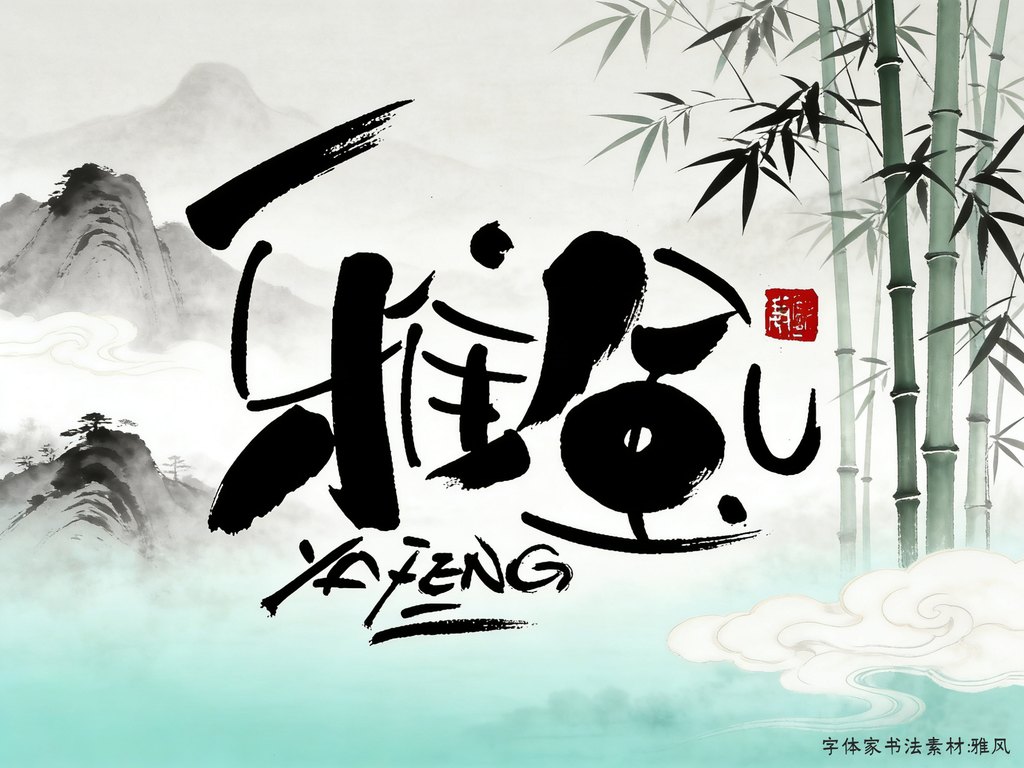 字体家书法素材雅风 封面