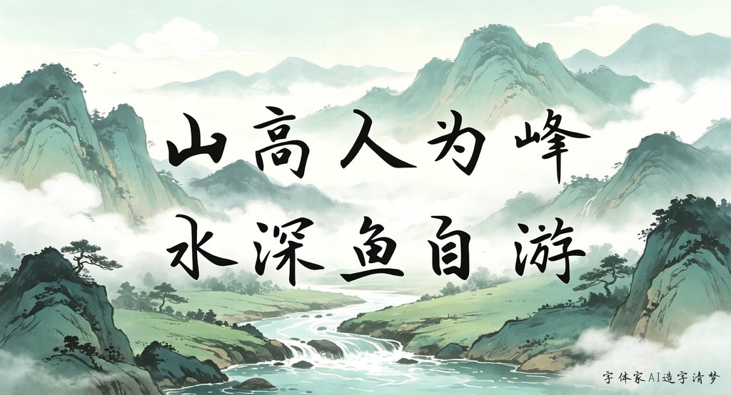 字体家ai造字清梦 修改图